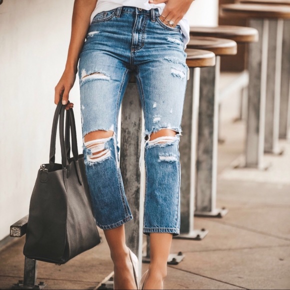 1 LEFT‼️ Vintage Wash Cropped Jean - Picture 5 of 8